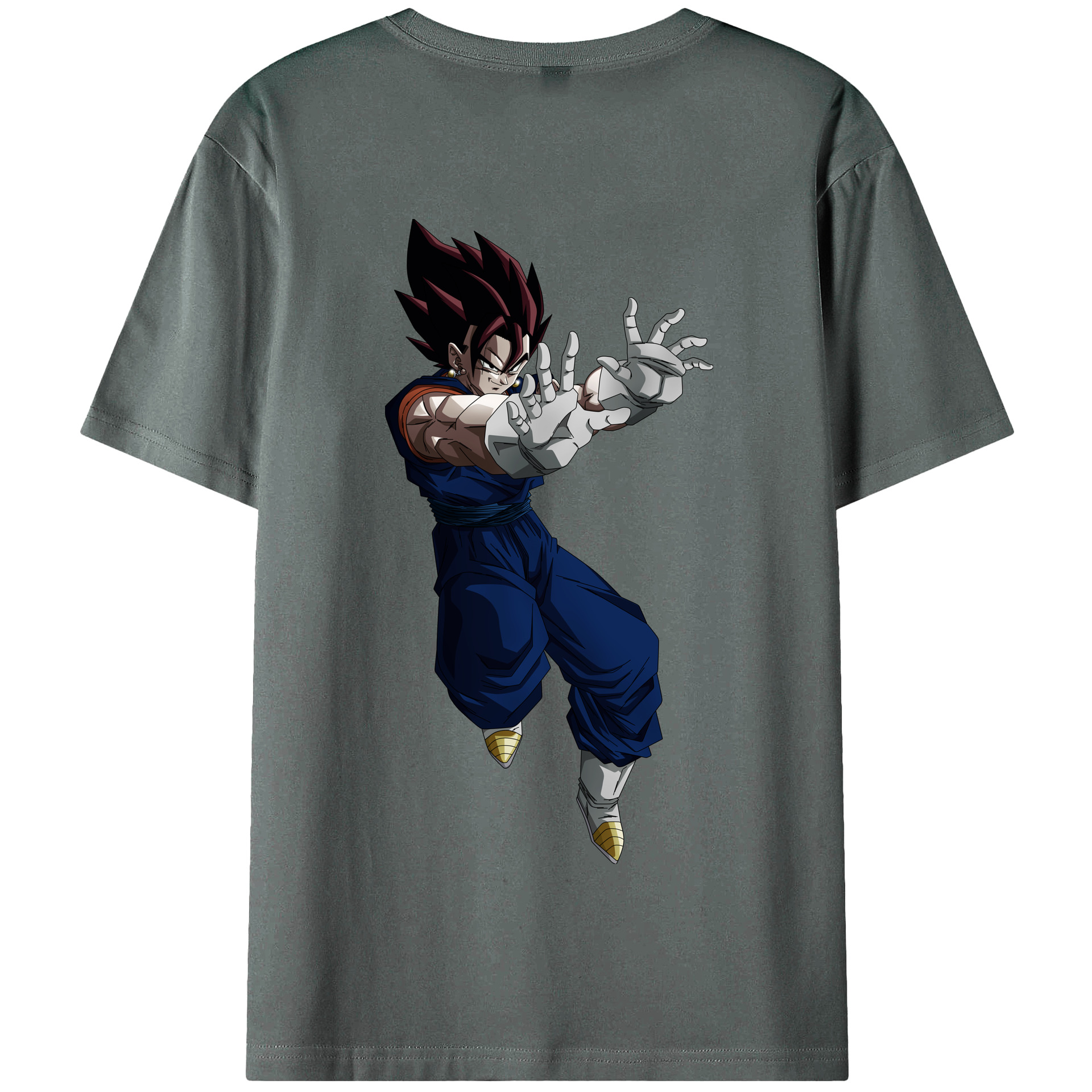（画像用） ドラゴンボール ベジット DRAGON BALL Vegetto 綿100％半袖Tシャツ（背面プリント）